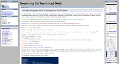 Desktop Screenshot of drowningintechnicaldebt.com
